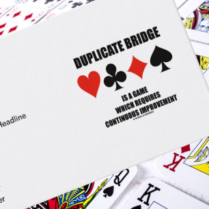 Tarjeta De Visita Un puente duplicado requiere una mejora continua
