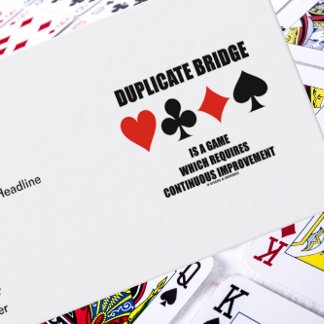 Tarjeta De Visita Un puente duplicado requiere una mejora continua