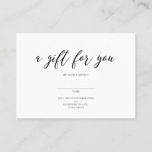 Tarjeta De Visita Un regalo para ti