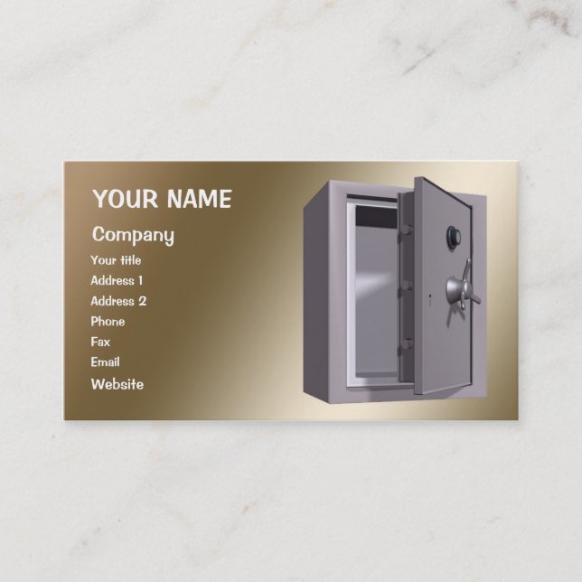 Tarjeta De Visita Un 'safe (Anverso)