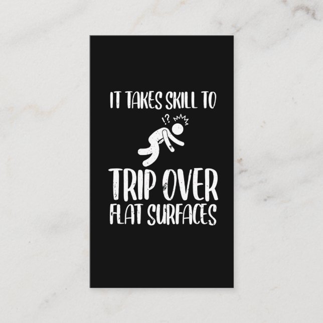 Tarjeta De Visita Un viaje torpe por superficies planas curiosamente (Anverso)