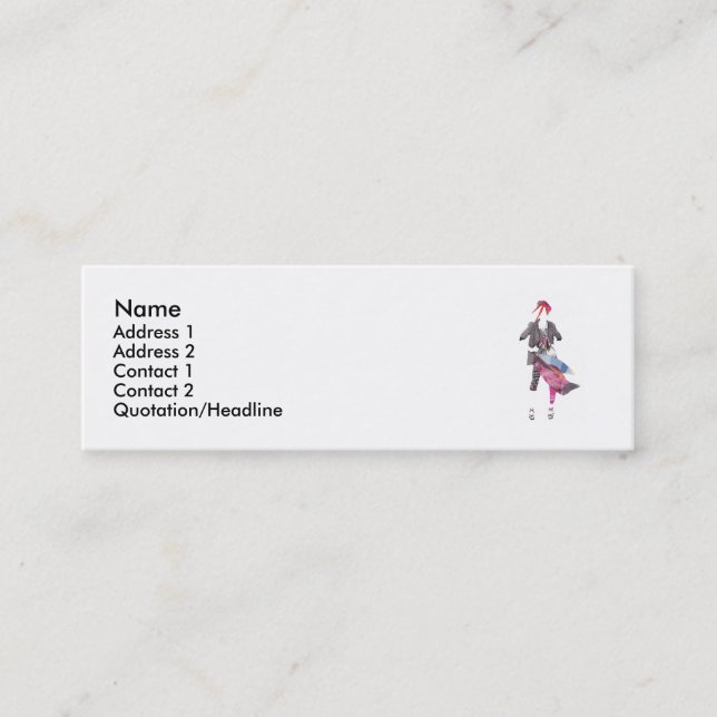 Tarjeta de visita una (Anverso)