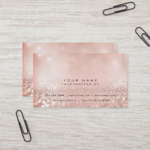 Tarjeta De Visita Una belleza más astuta del purpurina rosado