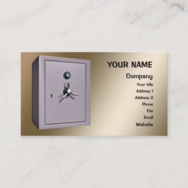 Tarjeta De Visita Una 'caja fuerte' (Anverso)