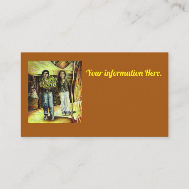 Tarjeta De Visita Una fase de ChapeI de un ChaIIenge (Anverso)