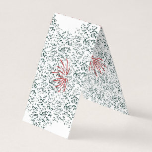 Tarjeta De Visita una flor roja sobre un fondo negro