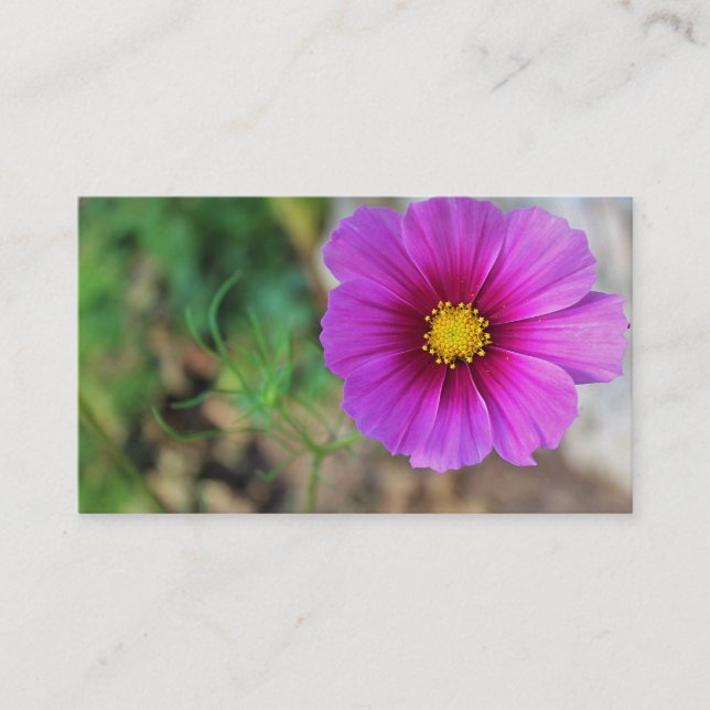 Tarjeta De Visita Una galaxia dentro de una flor (Anverso)