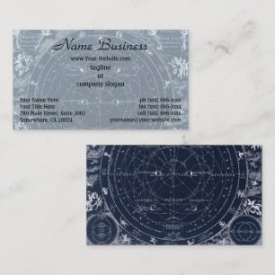 Tarjeta De Visita Una ilustración antigua de astrología y astronomía