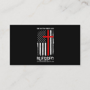 Tarjeta De Visita Una nación bajo Dios Patriota Veterano