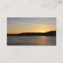 Una puesta del sol congelada