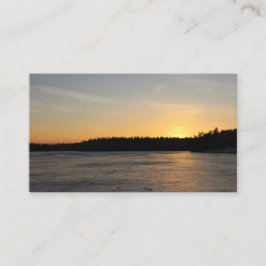 Tarjeta De Visita Una puesta del sol congelada