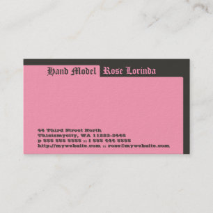 Tarjeta De Visita Una rosa con un nombre diferente