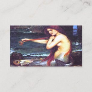 Tarjeta De Visita Una sirena John William Waterhouse