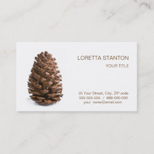 Tarjeta De Visita Una sola pinecona