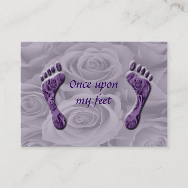 Tarjeta De Visita una vez sobre mis pies (Anverso)