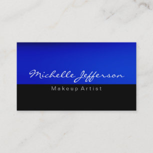 Tarjeta de visita única de artista de maquillaje a