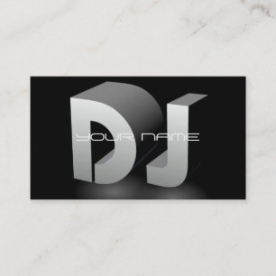 Tarjeta de visita única de DJ