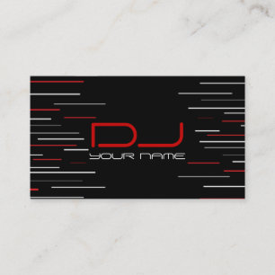Tarjeta de visita única de DJ