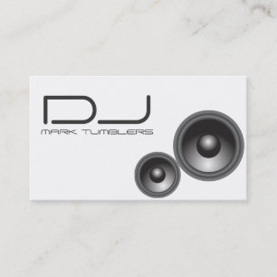 Tarjeta de visita única de DJ