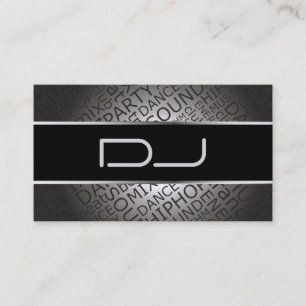 Tarjeta de visita única de DJ