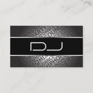 Tarjeta de visita única de DJ