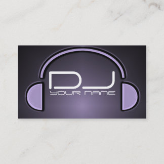 Tarjeta de visita única de DJ