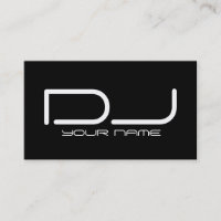 Tarjeta de visita única de DJ