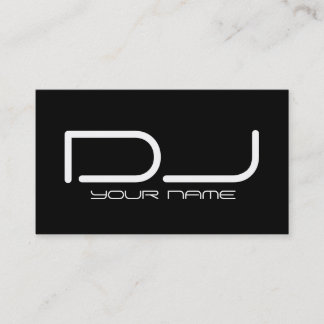 Tarjeta de visita única de DJ