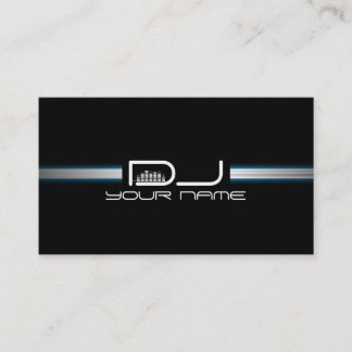 Tarjeta de visita única de DJ