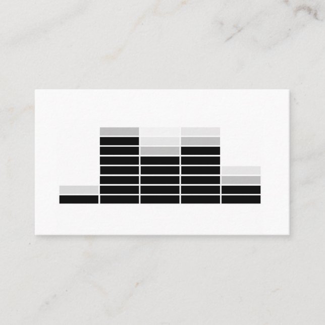 Tarjeta de visita única de DJ (Anverso)