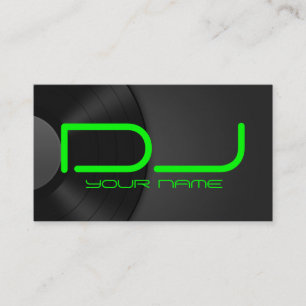 Tarjeta de visita única de DJ