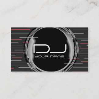 Tarjeta de visita única de DJ