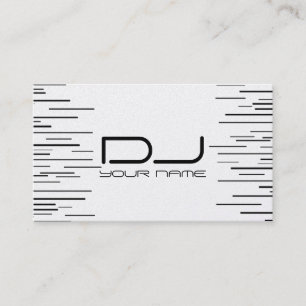 Tarjeta de visita única de DJ