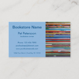 tarjeta de visita única de la librería