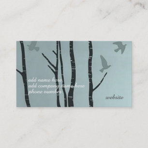 Tarjeta de visita única, elegante del pájaro del