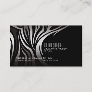 Tarjeta de visita única elegante moderna de moda