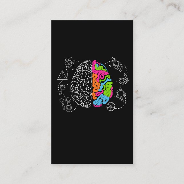 Tarjeta De Visita Único artista creativo de arte gráfico en el cereb (Anverso)