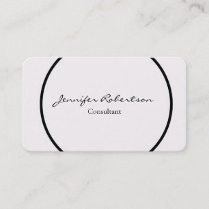 Tarjeta De Visita Único Creativo Simple Sencillo Único