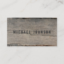 Tarjeta De Visita Único de madera rústico moderno