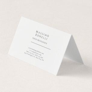 Tarjeta De Visita Único Elegante Sencillo Simple Especial