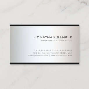 Tarjeta De Visita Único moderno del diseño profesional elegante de