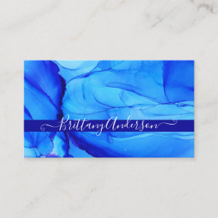 Tarjeta De Visita Único Personalizado absoluto azul índigo