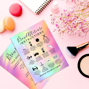 Tarjeta De Visita Unicorn Holographic Brows Afcare Icon Business