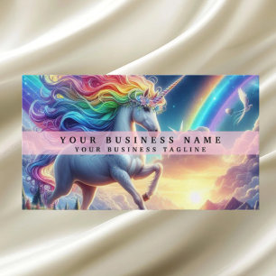 Tarjeta De Visita Unicornio de Arcoíris