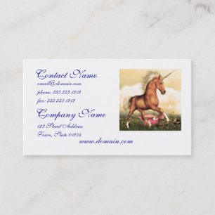 Tarjeta De Visita Unicornio magnífico