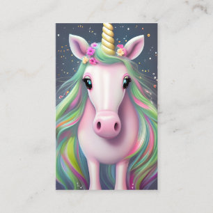 Tarjeta De Visita Unicornio totalmente Adorable