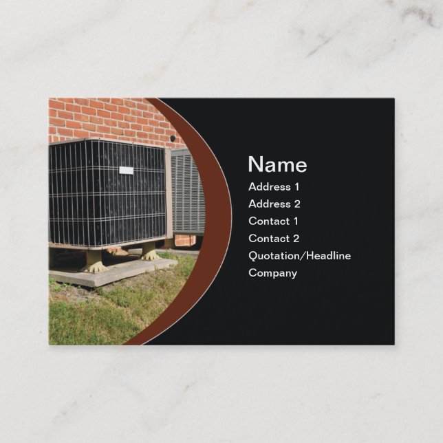 Tarjeta De Visita unidad de aire acondicionado exterior (Anverso)