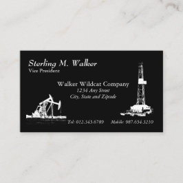 Tarjeta De Visita Unidades de bombeo del aparejo y del aceite de la