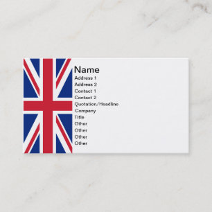 Tarjeta De Visita Union Jack