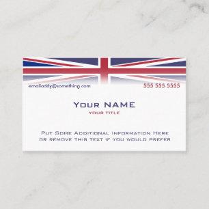Tarjeta De Visita Union Jack versión 1